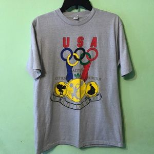 Vintage 1988 Adidas USA Olympic T Shirt